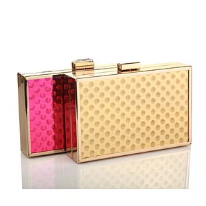Customizable style and products colorful shiny PU material plain clutch bag