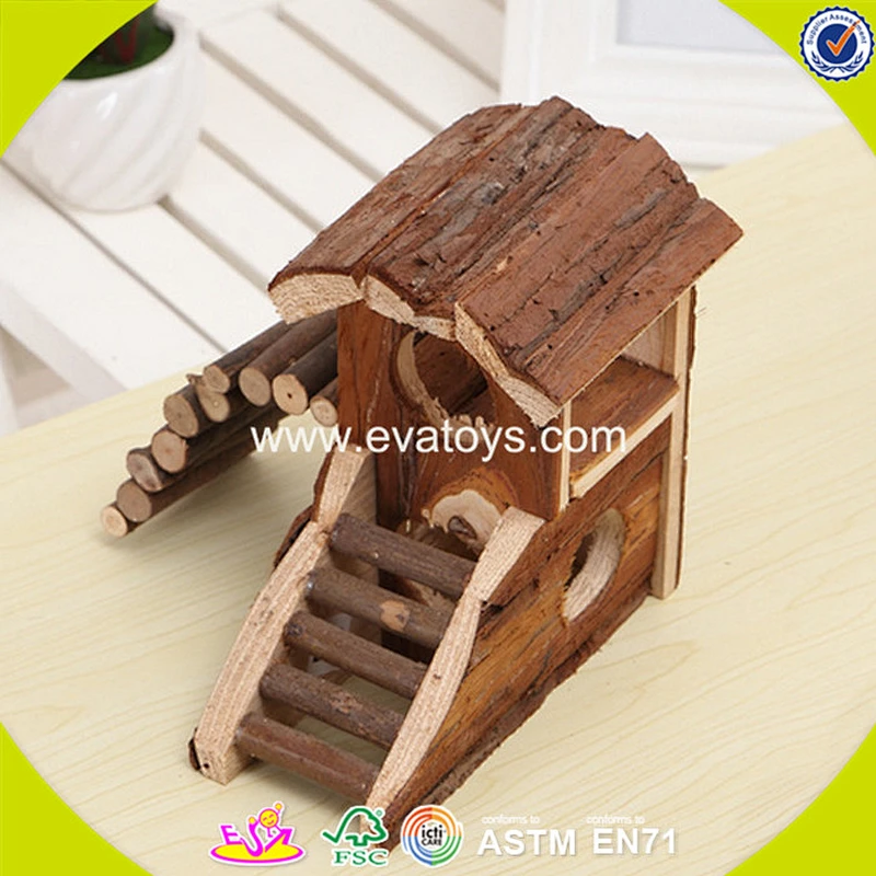 2018 New design wooden mini hamster pet house lovely wooden mini hamster pet house popular wooden mini pet house W06F018