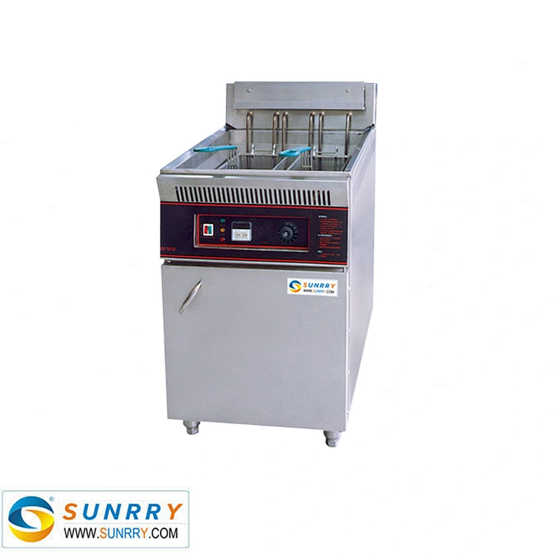 Smokeless electric floor type donut fryer 44 liters commercial donut fryer (SY-FF44 SUNRRY)