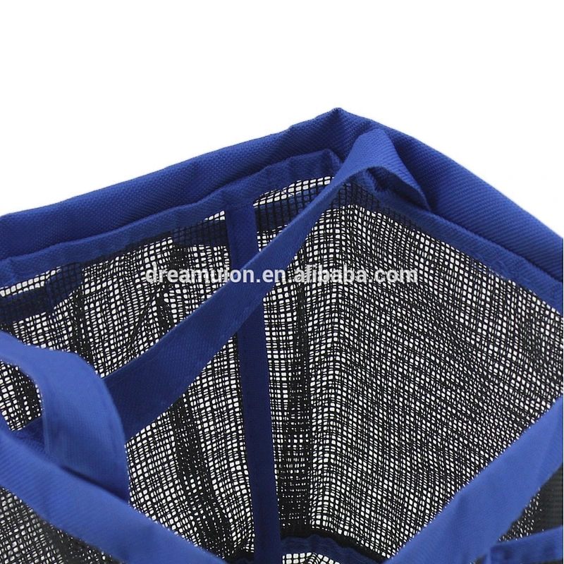 Shower caddy Gym Dorm Organizer 8 Pockets Mesh Toiletry Bath Tote Hanging Bag