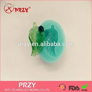 2015 Newest Top Selling Leaf with Ladybird Fondant Silicone Cake Mold