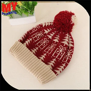 girl winter custom pom pom beanie hats wholesale knitted hats