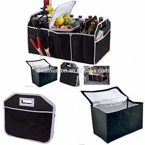 Car Truck SUV Van Trunk Organizer Portable Collapsible Removable Thermal Cooler auto storage bag folding Fashionable