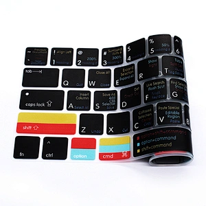 ado be dreamweaver shortcut keyboard protector Hot keys Silicone Keyboard Cover Laptop A1706 A1707 for macbook skin