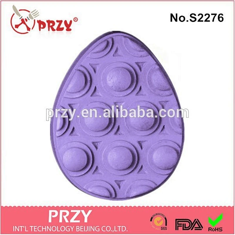 S2276 PRZY Massage Egg silicone soap molds for soap making