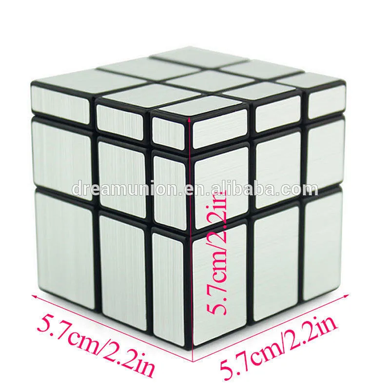 Wire Drawing Style Magnetic Balls Magic Mirror Cube Magic Challenge Puzzle