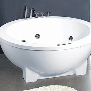 Chinese factory simple design acrylic 1 person spa indoor bathtub
