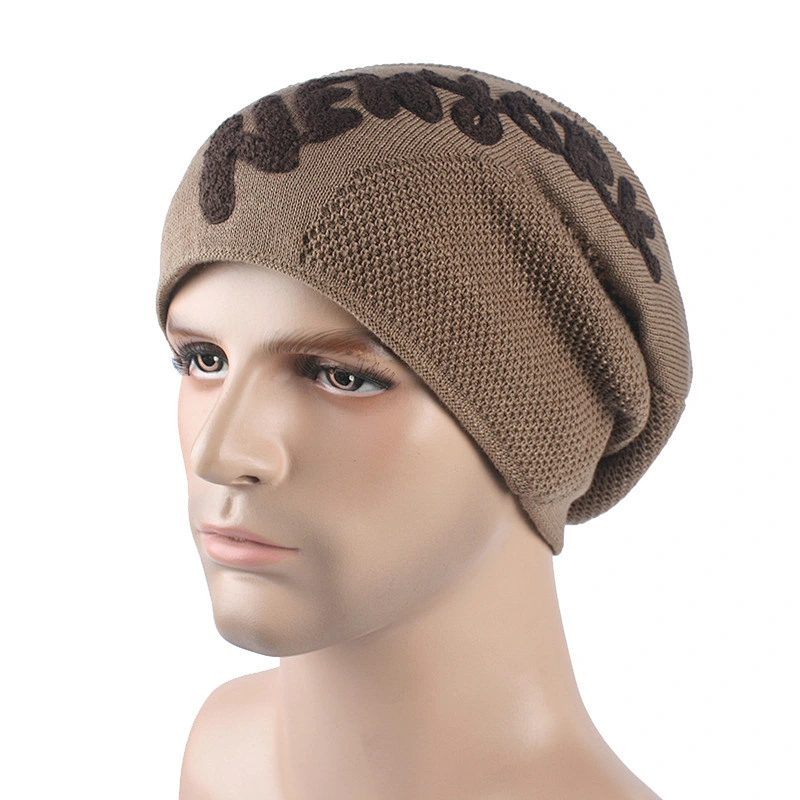 Solid Male Beanies Women Hats Casual Polyester Men's Hats Knit Knitted Hats