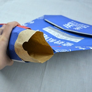 Empty multilayer white kraft paper cement packing bag dimension 38*40*10cm 20kg tile adhesive
