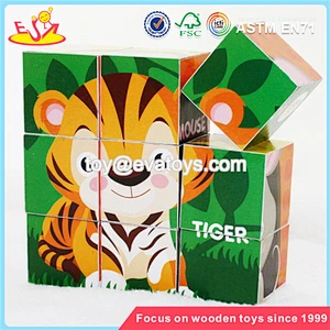 Customize IQ training 3d puzzle game/wooden jigsaw puzzle for kids W14F047