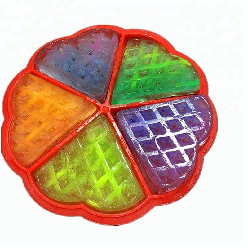 Pizza waffle-shaped ice mold silicone hollow ice jelly Silicone molds