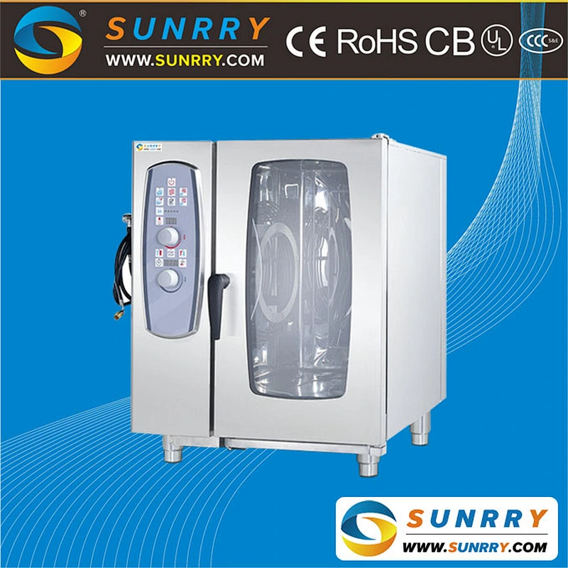 Simple operation and high working efficiency 10-tray commercial combi oven