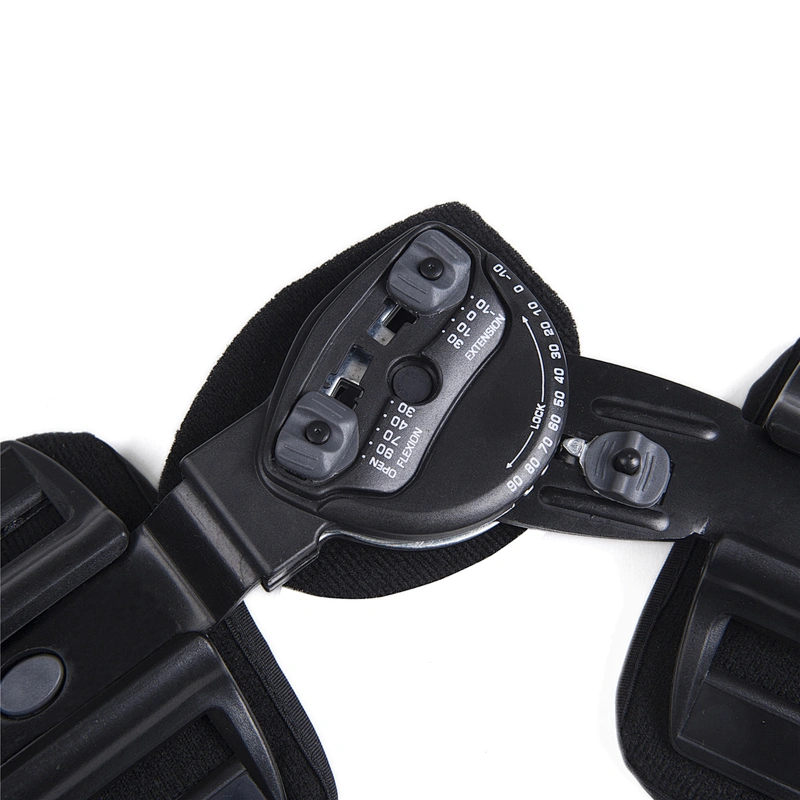 Hinged Knee Brace Support Stabilizer Orthosis Splint Immobilizer Guard Protector ROM range of motion Adjustable Medical
