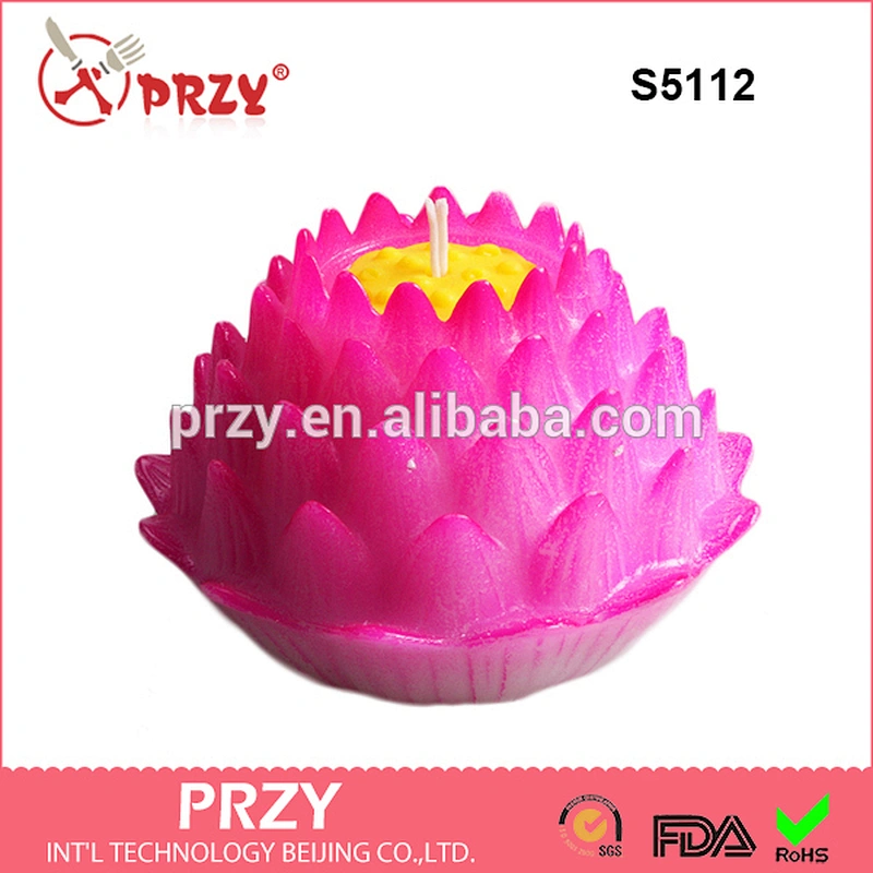 S5112 Lotus shape DIY candle mold silicone soap mold handmade soap mold