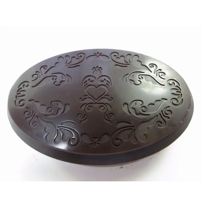 QT0060 Oval shape stamp handmade soap mold chocolate silicone mold przy