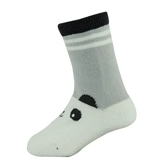 High Quality Cotton Jacquard Panda Animal Pattern Children Tube Socks
