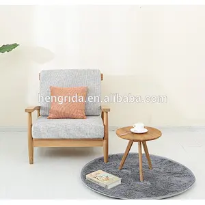 solid oak elegant single seater sofa