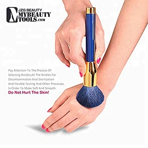 Gradient blue brushes makeup kit best selling gift items 7pcs brush make up set