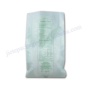 Raw material customized plastic bopp laminated 25kg thailand Jasmine rice bag factory sale