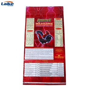 High quality pp woven plastic chicken feed bag 50kg bulk big feed bag
