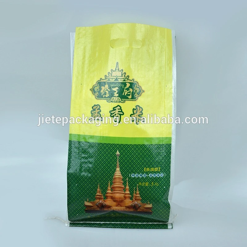 High quality printed bopp laminated printing on plastic pp woven rice packing bags in China