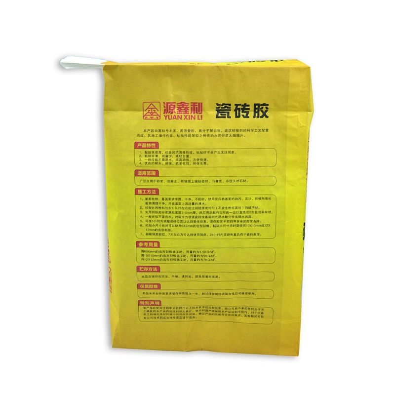 Wholesale 20kg kraft paper valve bag for cement and wall putty