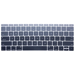 hot sale rainbow custom silicone keyboard cover protector keyboard skins for macbook retina 12 english version