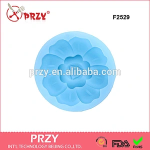 F2529 fondant mold flower shape silicone fondant mold