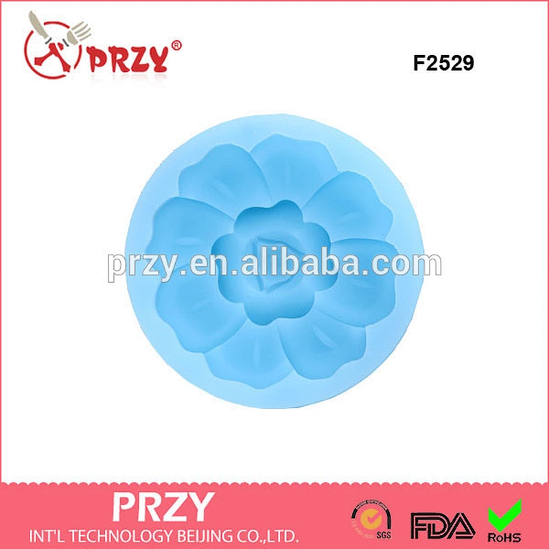 F2529 fondant mold flower shape silicone fondant mold