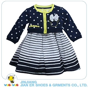 China suppliers kids girls jacket and sleeveless dress clothing set