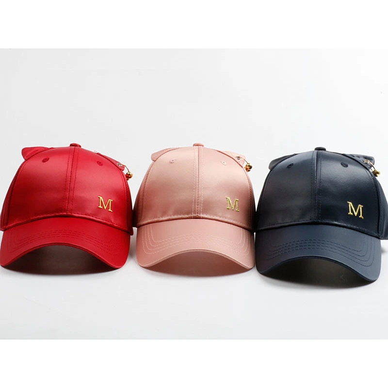 2019 New style custom silk polyester baseball caps customize blank distressed dad hat