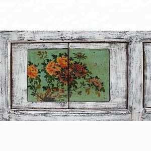 chinese antique reproduction lacquer oriental painted storage furniture