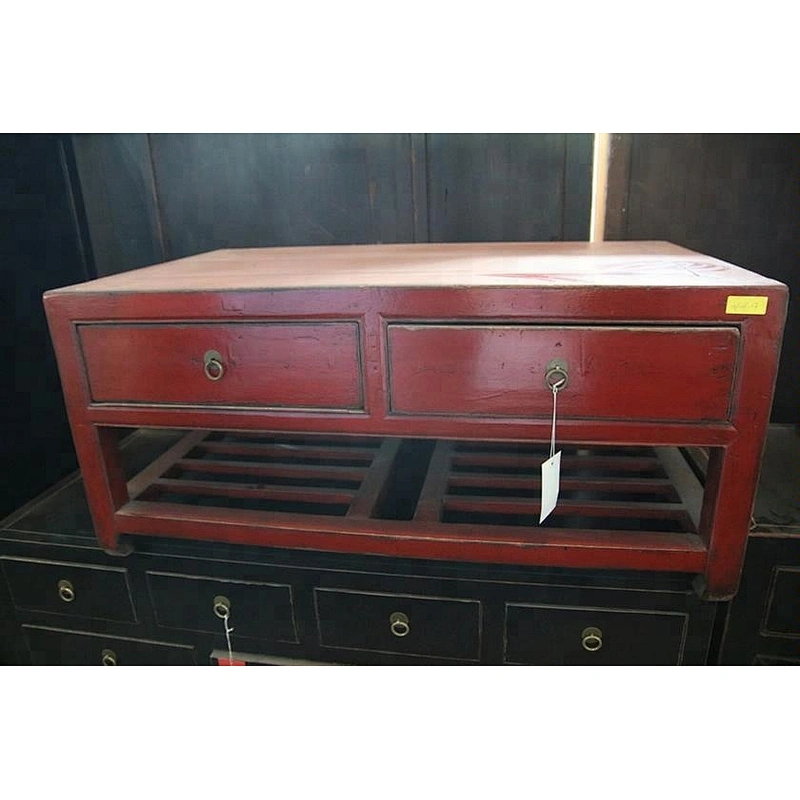 chinese lacquer solid wood pine coffee table furniture