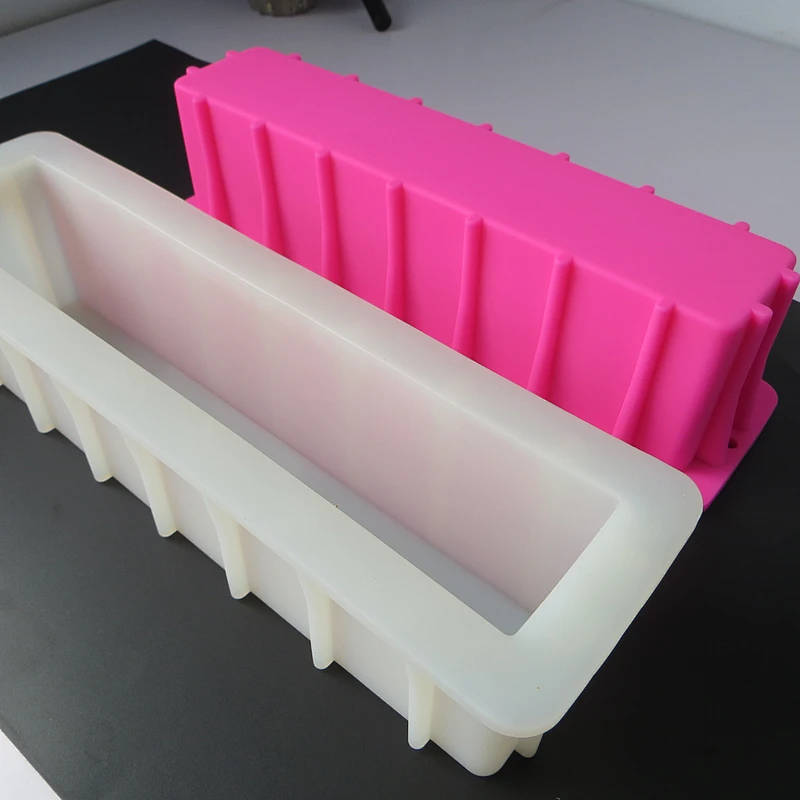 Custom made 12 inch handmade tall and skinny rectangle soap silicone loaf soap toast mould