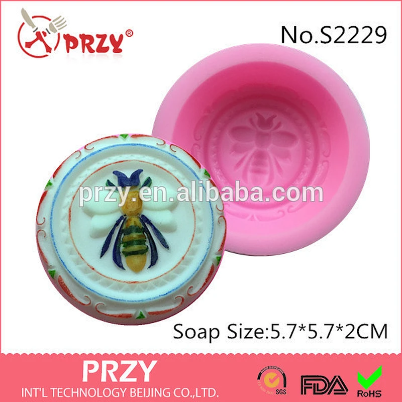 Guest bee silicone soap molds for soap making Custom soap mold