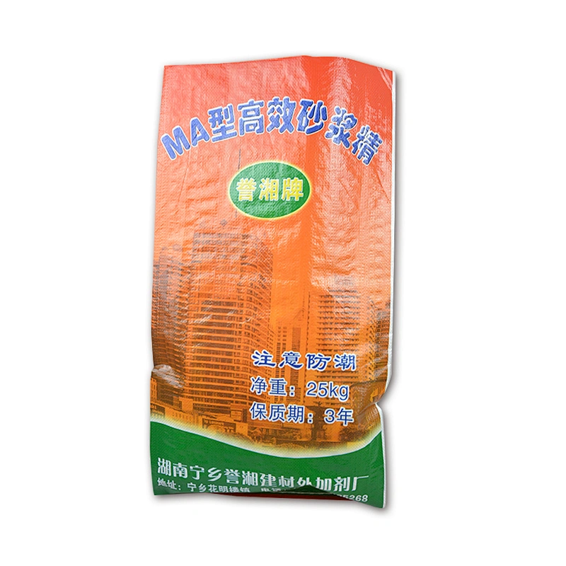 25kg pp woven cement, mortar with color printing