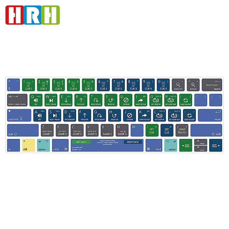 Ali baba Retail serato dj TPU Keyboard Covers Skin Dust Protector Cover for macbook pro 15 13