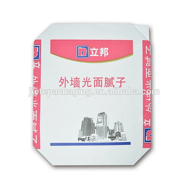 China supplier kraft paper bag for portland cement, mortar, putty powder