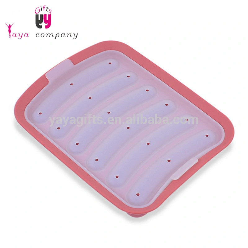 Promotional New Design Kitchen Tool DIY Silicone Hot Dog Sausage Maker Mold