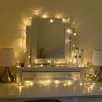 100Leds Christmas Decoration Warm White Flexible Fairy String Light Plug In With EU US Adapter