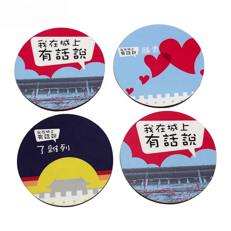 Eco-friendly various design wooden coaster or table mat set