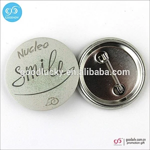 50MM full color printing round Tin badge with safety pin