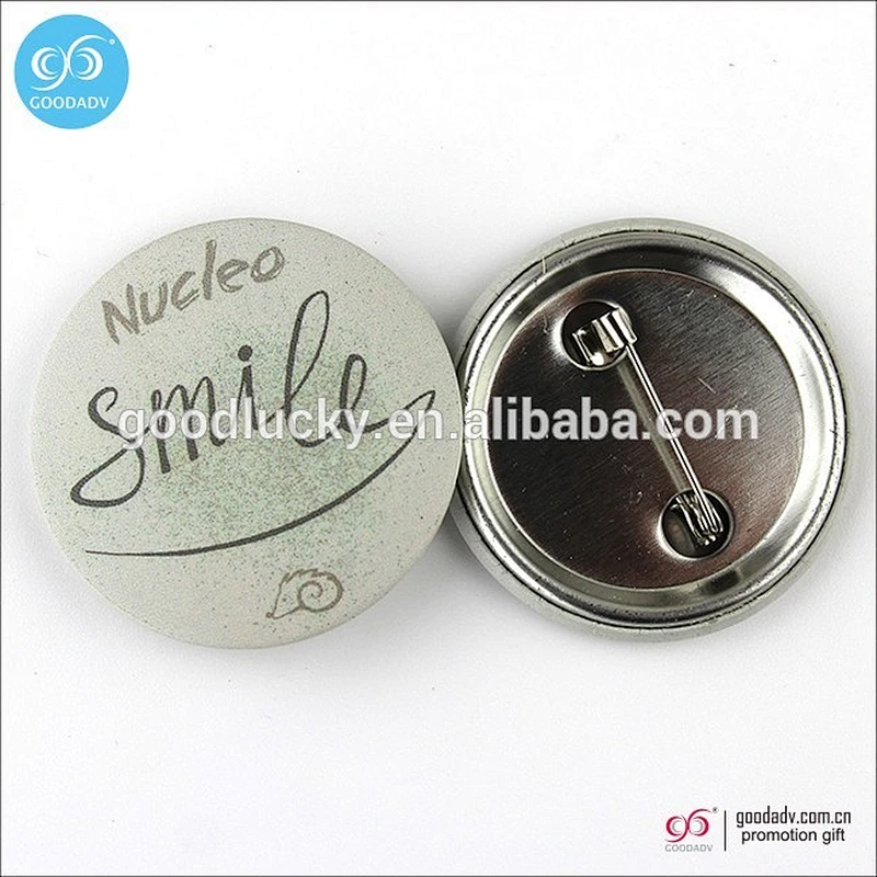 50MM full color printing round Tin badge with safety pin