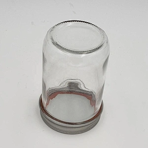 Wide Mouth Glass Mason Jar / glass Jar With Metal Lid / glass Storage Jar For Jam