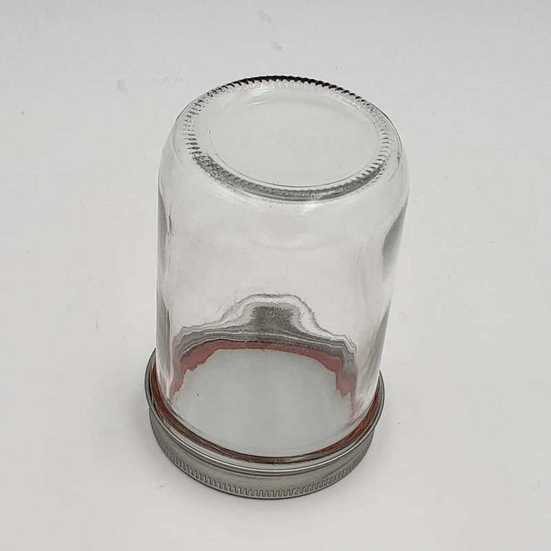 Wide Mouth Glass Mason Jar / glass Jar With Metal Lid / glass Storage Jar For Jam