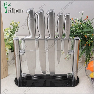 Wholesales stainless steel knife set with forged abs handle
