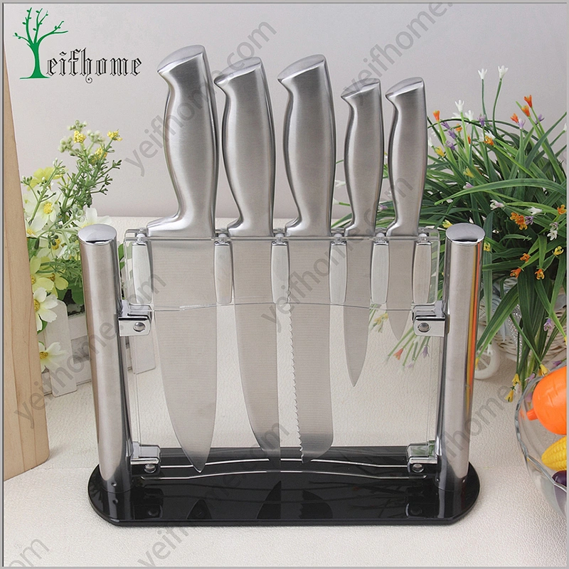 Wholesales stainless steel knife set with forged abs handle