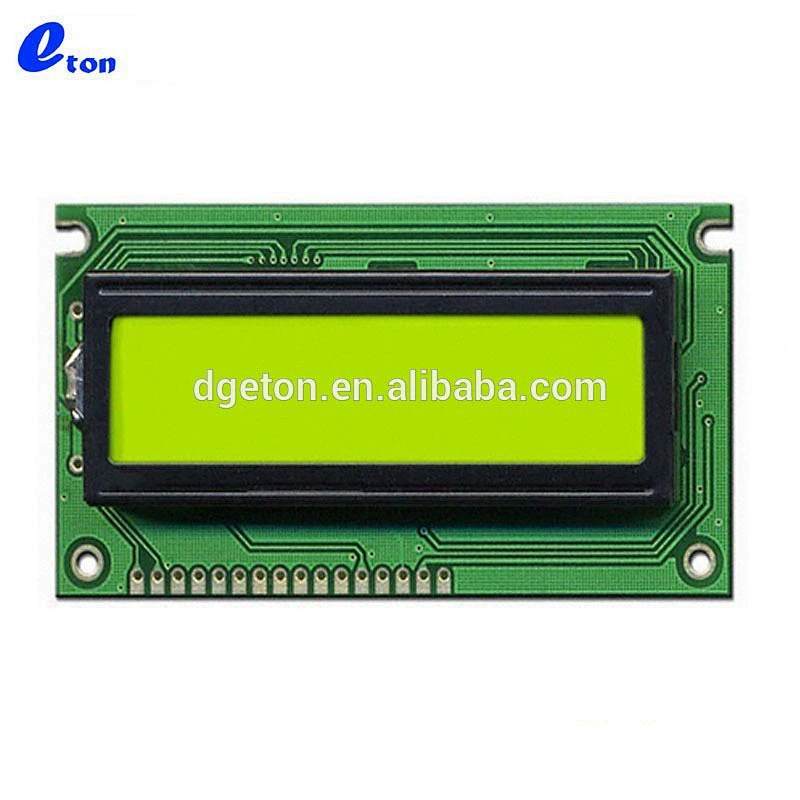 2x16 CHARACTER LCD MODULE SERIAL INTERFACE YELLOW GREEN BACKLIGHT