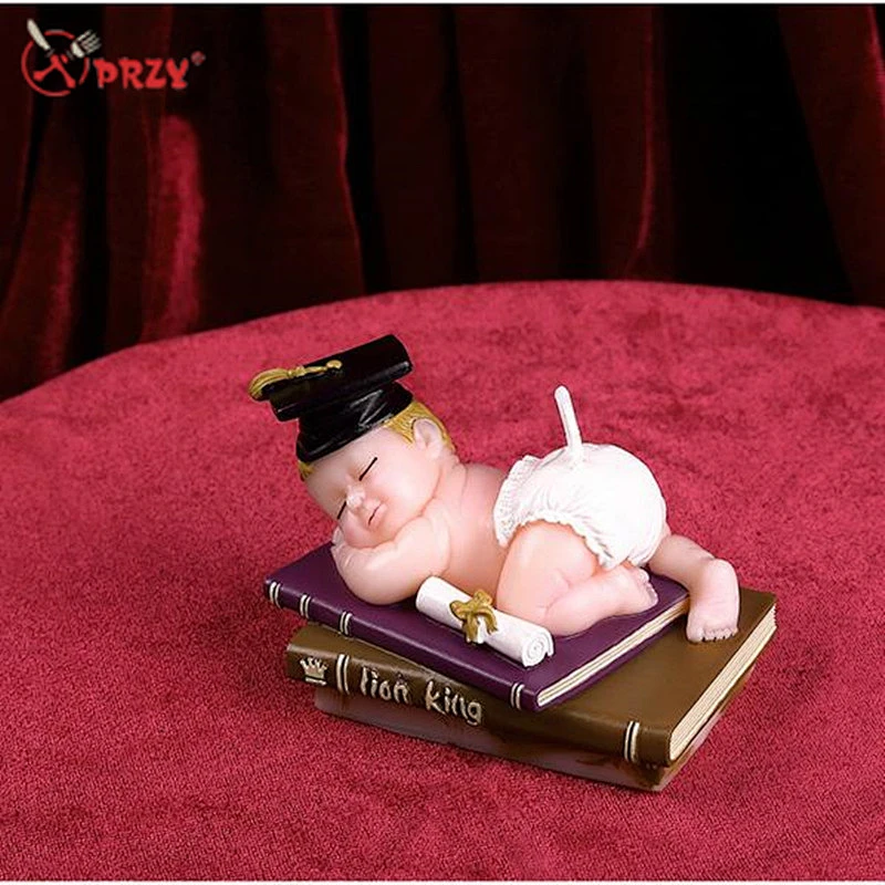 PRZY 3D sleeping baby candle silicone mold DIY doctor Baby rubber soap molds