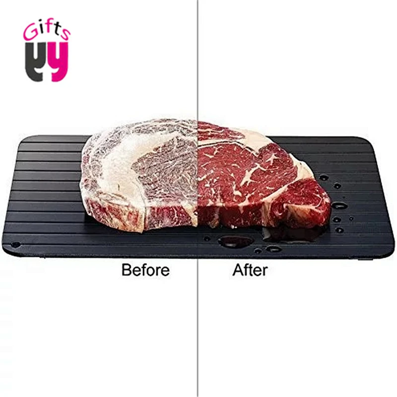 aluminum frozen meat thawing board fast defrosting tray for kitchen accessories